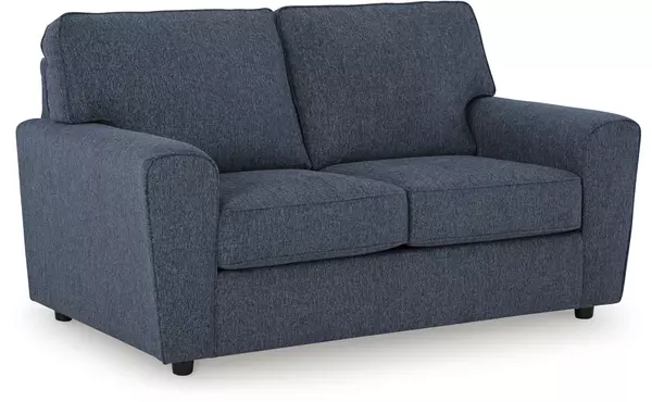 twin harbor cobalt loveseat by ashley