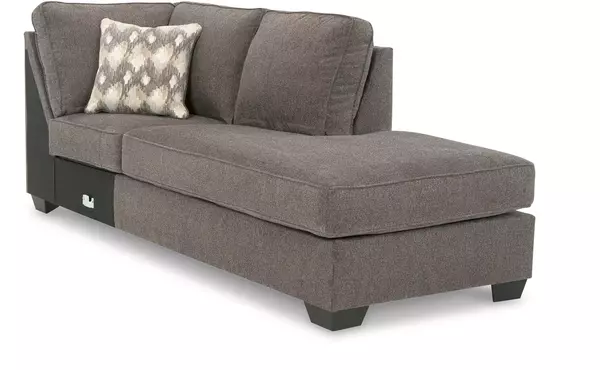 nordale gray raf corner chaise by ashley