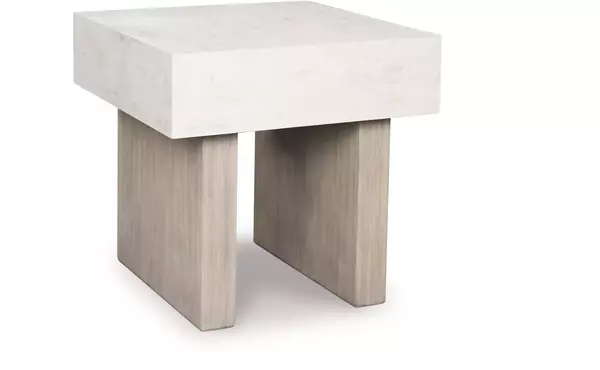 jorlaina light grayish brown square end table by ashley