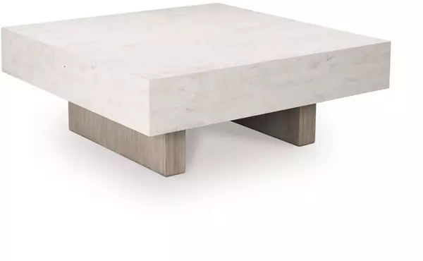 jorlaina light grayish brown square cocktail table by ashley