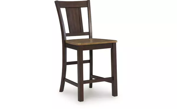 rylandeen light brown/dark brown barstool (2/cn) by ashley