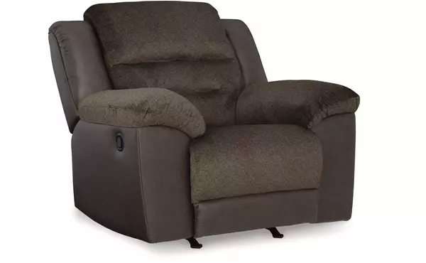 dorman chocolate rocker recliner by ashley