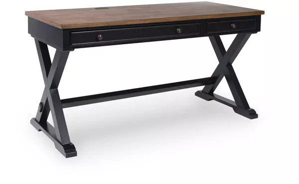 wildenauer brown/black home office desk by ashley