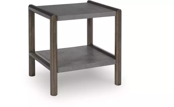 kallenny brown/gray rectangular end table by ashley