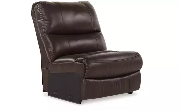 family circle dark brown armless chair by ashley