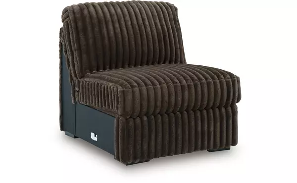 midnight-madness chocolate armless chair by ashley