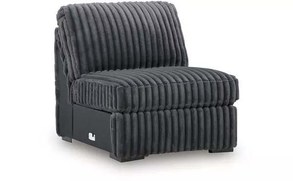 midnight-madness gunmetal armless chair by ashley