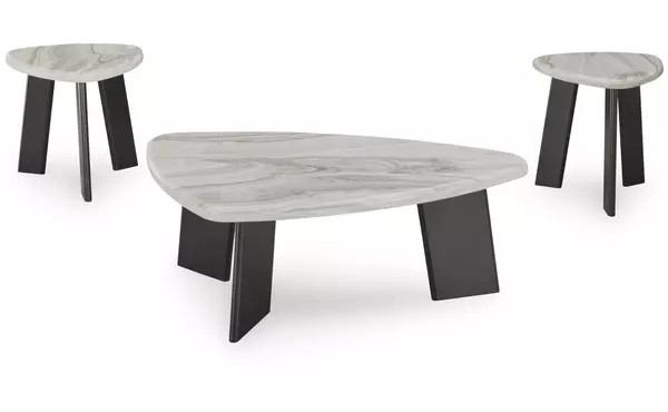 lilyberg gray/black occasional table set (3/cn) by ashley