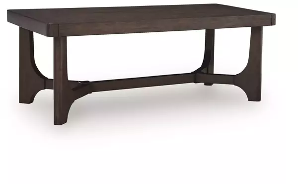 korestone dark brown rectangular cocktail table by ashley