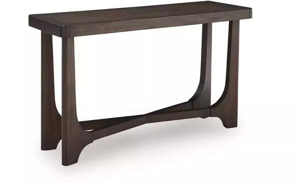 korestone dark brown sofa table by ashley