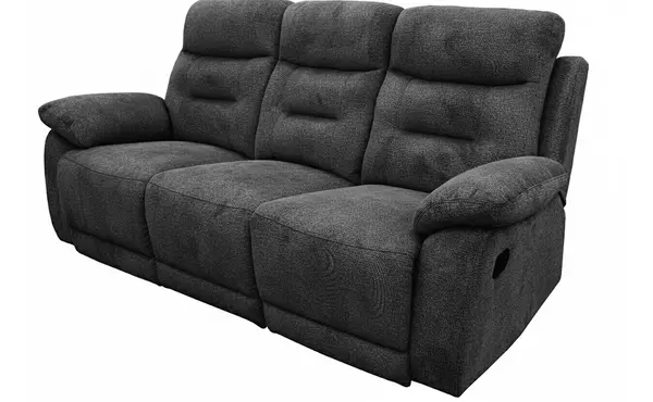 reclining sofa black by exact