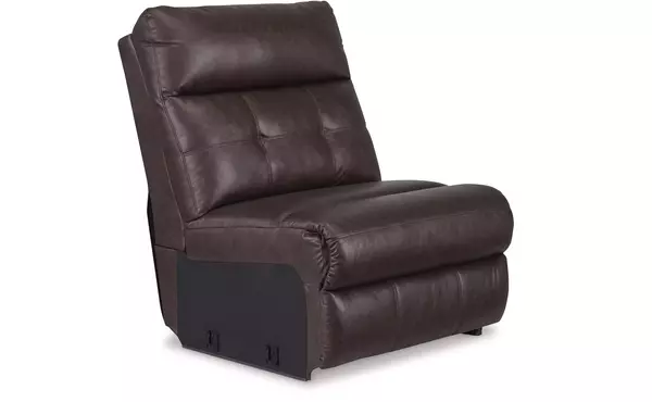 punch up walnut armless chair by ashley