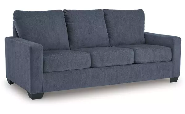 rannis navy queen sofa sleeper by ashley