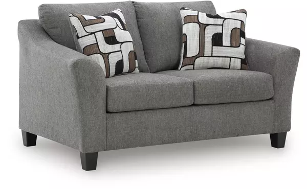 willarae greystone loveseat by ashley