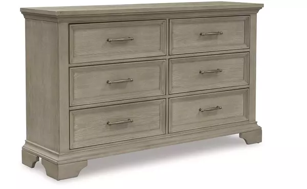 vallardia light grayish brown dresser by ashley