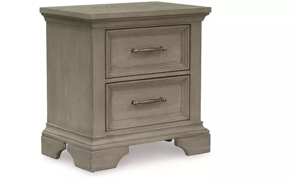 vallardia light grayish brown two drawer night stand by ashley