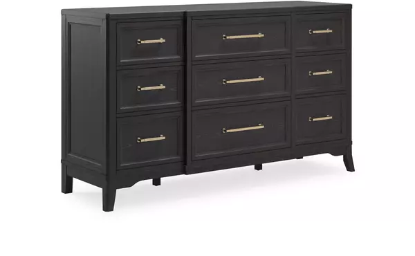 welltern black dresser by ashley