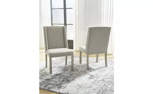 fawnburg gray dining uph side chair (2/cn) by ashley