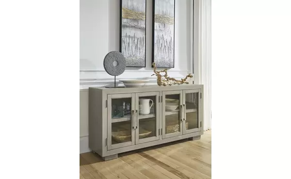 fawnburg gray dining room server by ashley