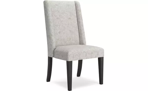 welltern black dining uph side chair (2/cn) by ashley