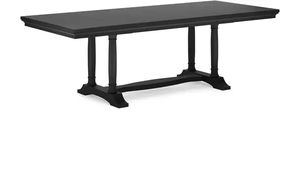 welltern black rect dining room ext table by ashley
