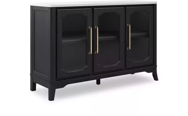 welltern black dining room server by ashley