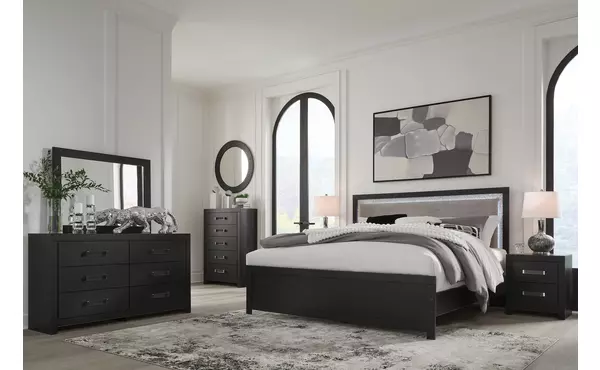 maeling black queen panel rails by ashley