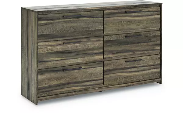 elbrim brown six drawer dresser by ashley