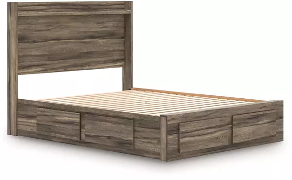 elbrim brown queen storage footboard by ashley