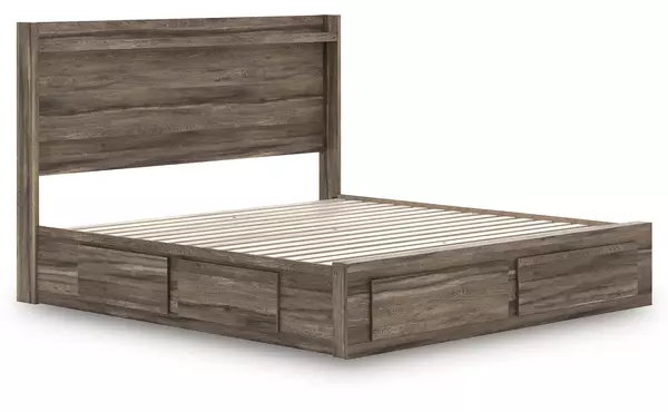 elbrim brown king storage footboard by ashley