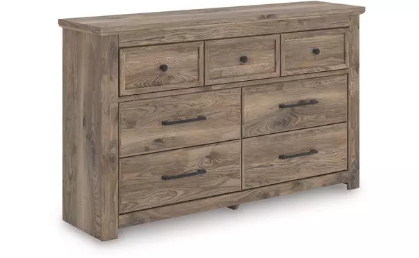 rusticott brown seven drawer dresser by ashley