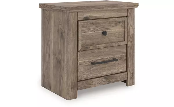 rusticott brown two drawer night stand by ashley