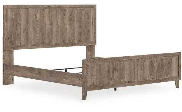 rusticott brown king panel rails by ashley