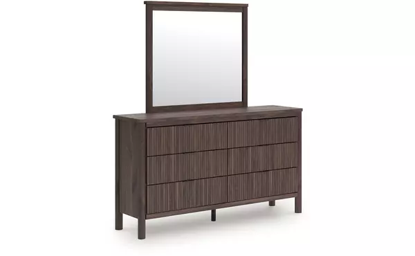 pamytta brown bedroom mirror by ashley