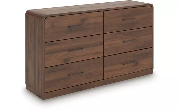 fortlorn walnut brown dresser by ashley