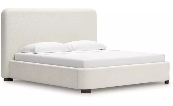 brintstreet beige king upholstered bed by ashley