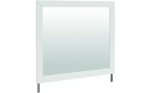savonport white/brown bedroom mirror by ashley
