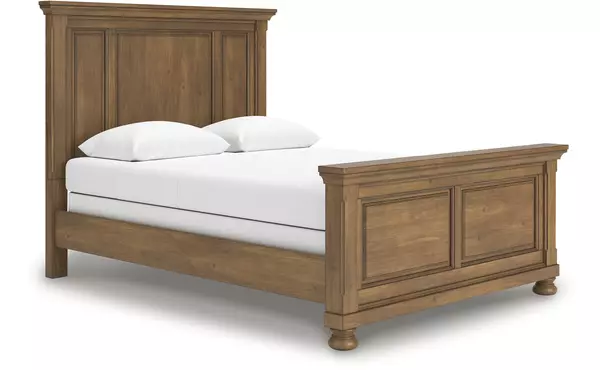 feddinger medium brown queen panel footboard by ashley