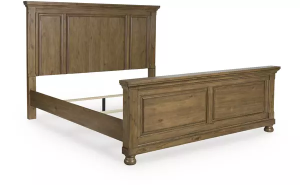 feddinger medium brown king panel rails by ashley