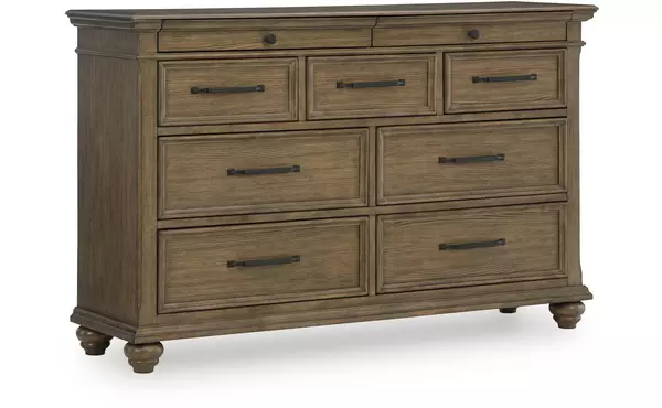 karallin medium brown dresser by ashley