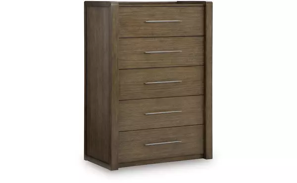 marxmore brown five drawer chest by ashley