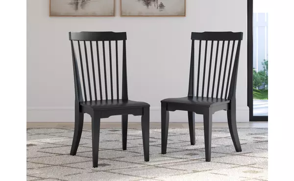 brenkerton grayish brown/black dining room side chair (2/cn) by ashley