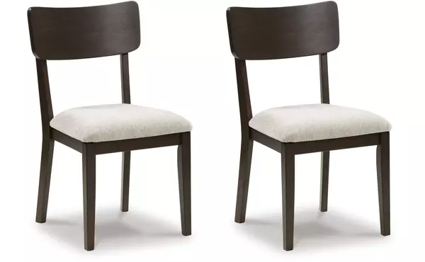 mallenette merlot dining uph side chair (2/cn) by ashley