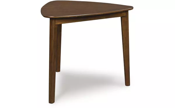 tameride brown triangle dining room table by ashley
