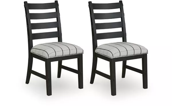 ridgester light brown dining uph side chair (2/cn) by ashley