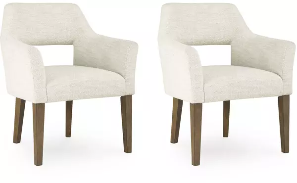 marxmore brown dining uph arm chair (2/cn) by ashley