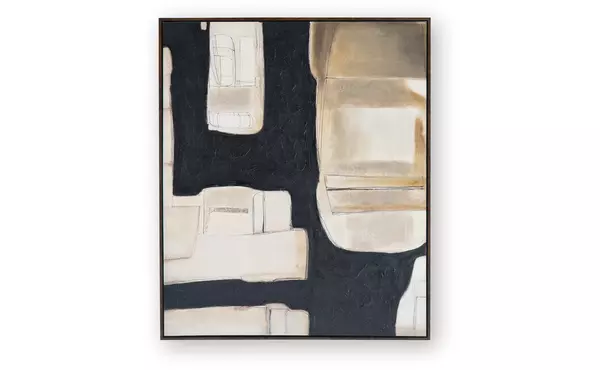 feyville black/brown/cream wall art by ashley