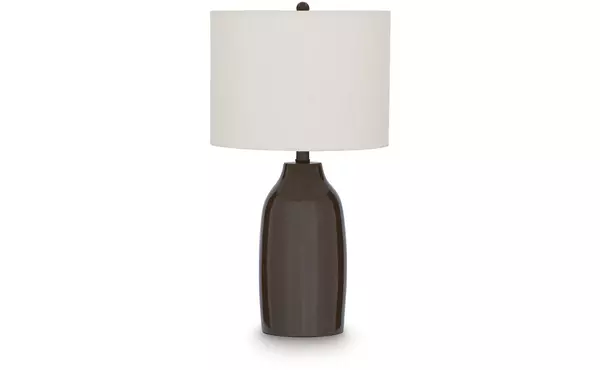jyler brown terracotta table lamp (1/cn) by ashley