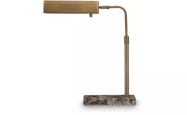 yafe bronze finish metal desk lamp (1/cn) by ashley