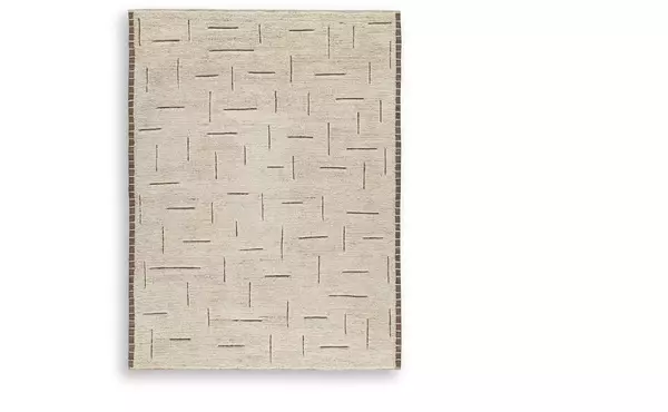 clayman beige/brown large rug by ashley